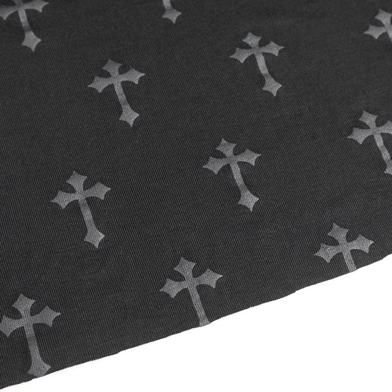 DEVIL FASHION Women's Gothic Strappy Split Maxi Dress with Shorts