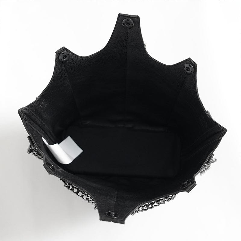 DEVIL FASHION Women's Punk Irregular Chained Bag