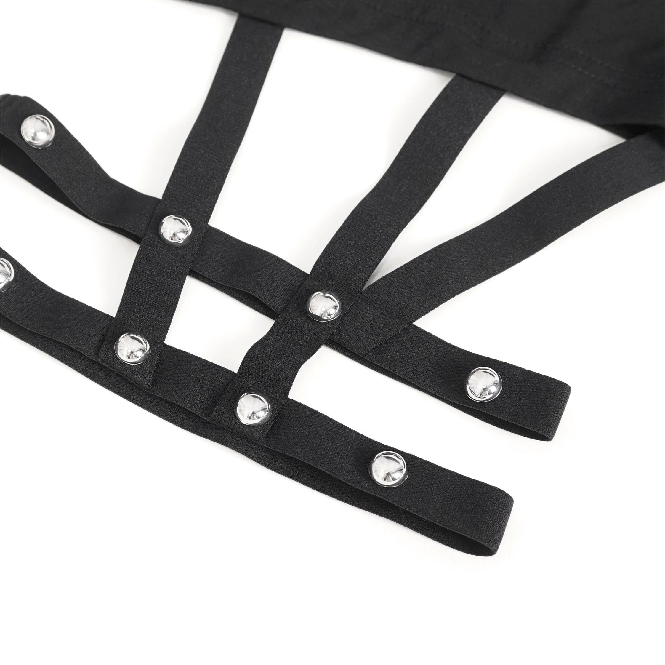 DEVIL FASHION Women's Punk Spaghetti Straps Shorts