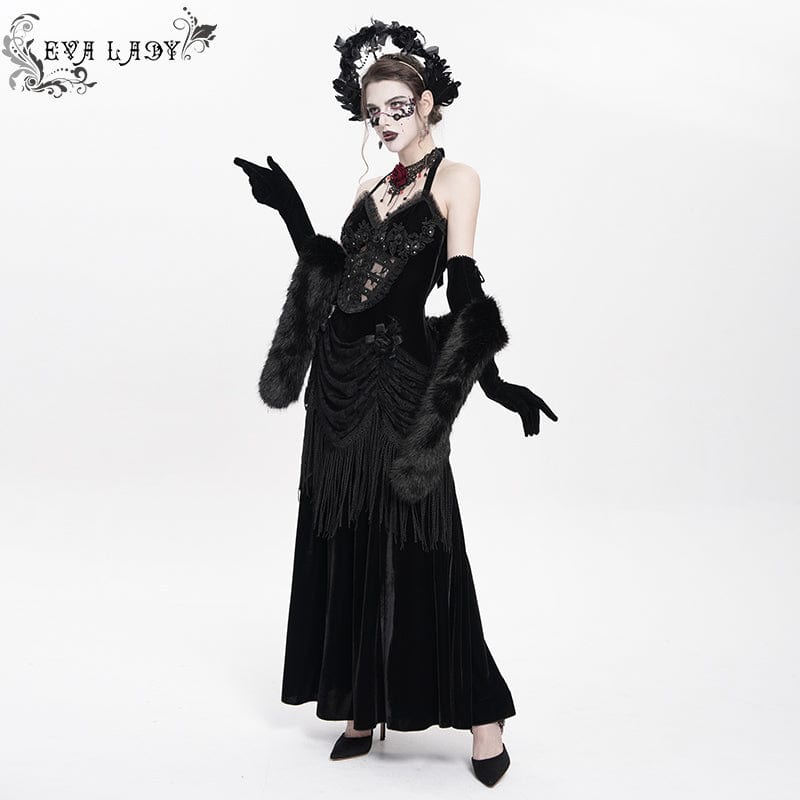 EVA LADY Women's Gothic Cross Feather Headwear