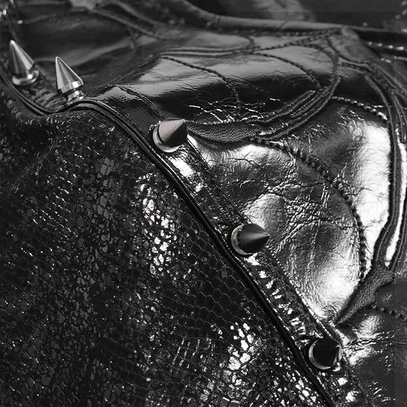 Women's Punk Spiked Front Zipper Bustier - Punk Design
