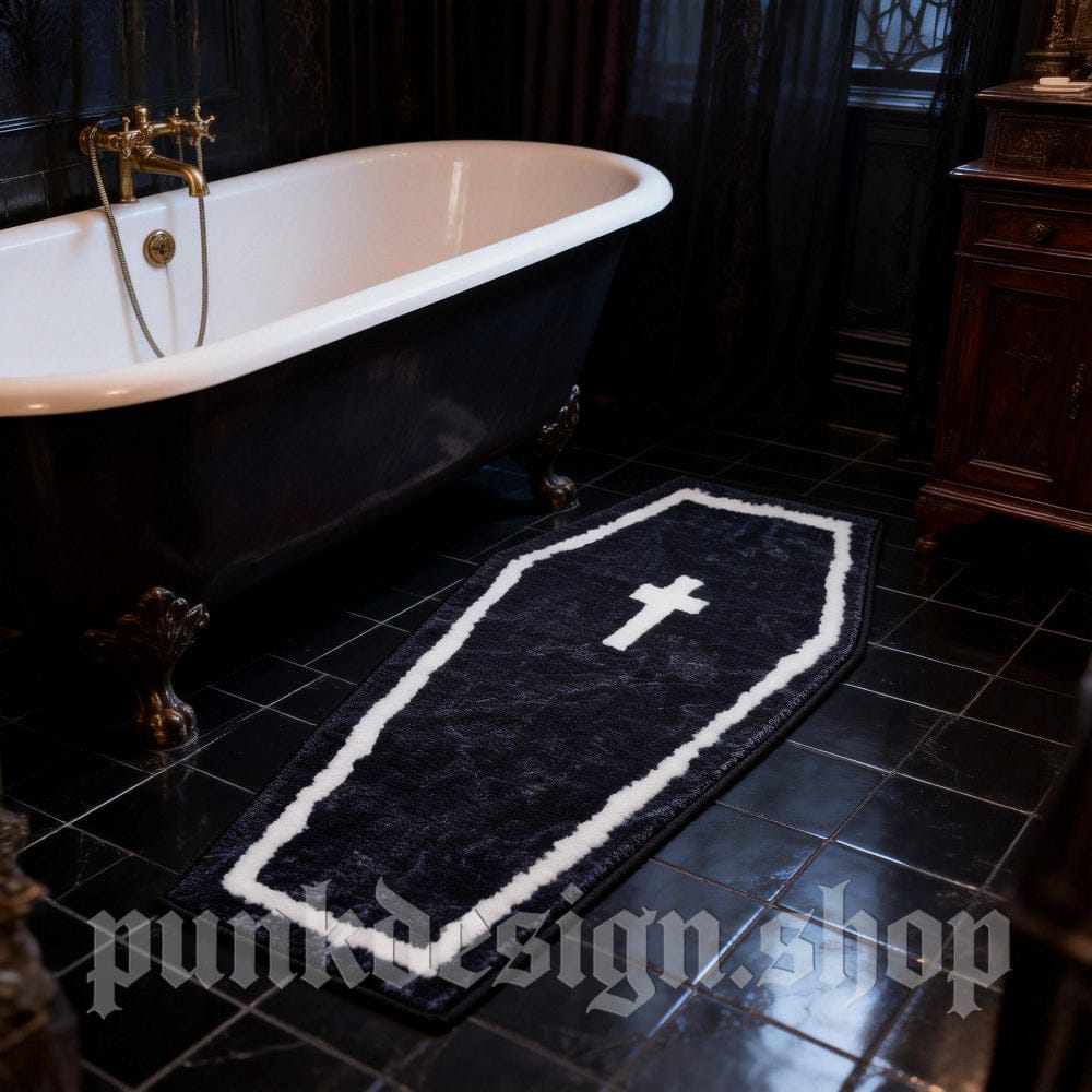 Kobine Home's Gothic Coffin Shape Cross Mat