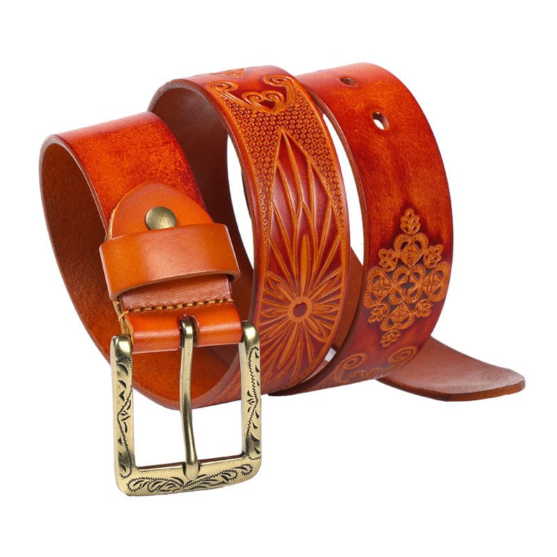 Kobine Men's Gothic Embossed Belt