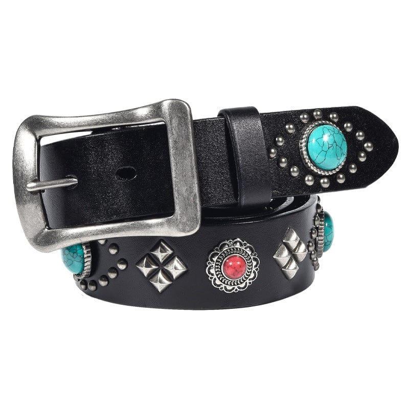 Kobine Men's Gothic Rudy Studded Belt