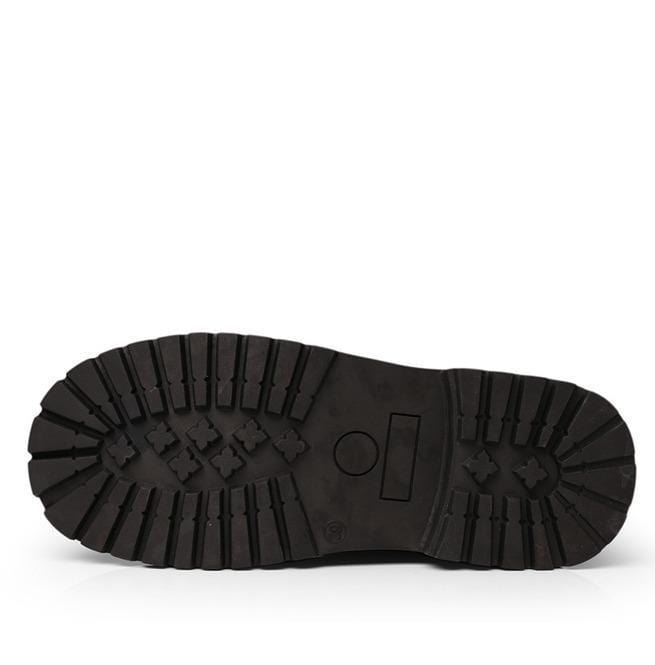 Kobine Men's Multi Buckles Lace Up High Boots Martin Boots