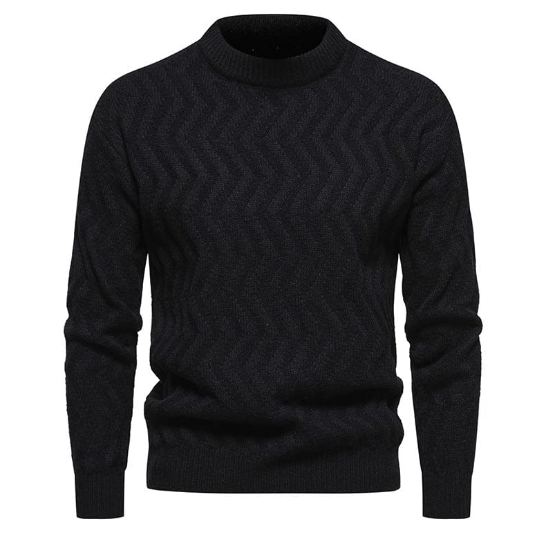 Kobine Men's Punk Cable Knitted Sweater
