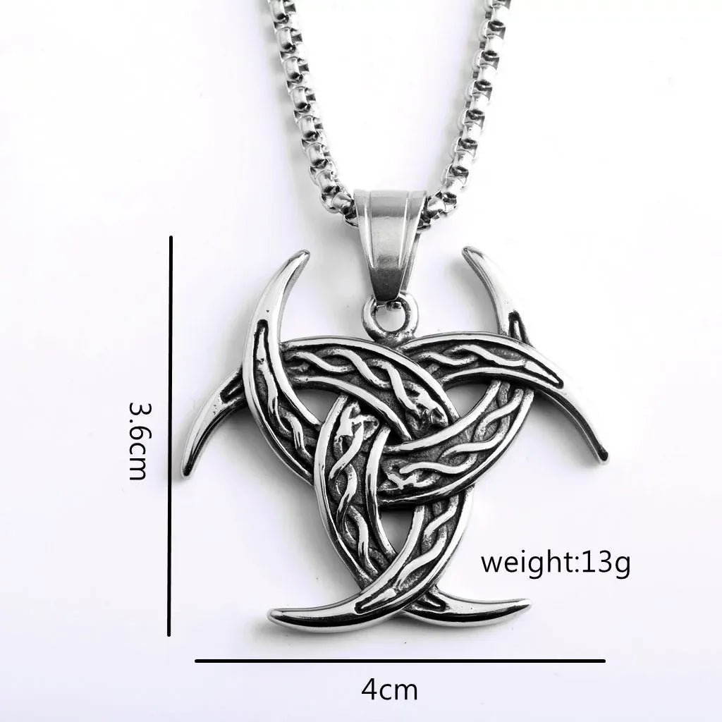 Kobine Men's Punk Celtic Knot Necklace