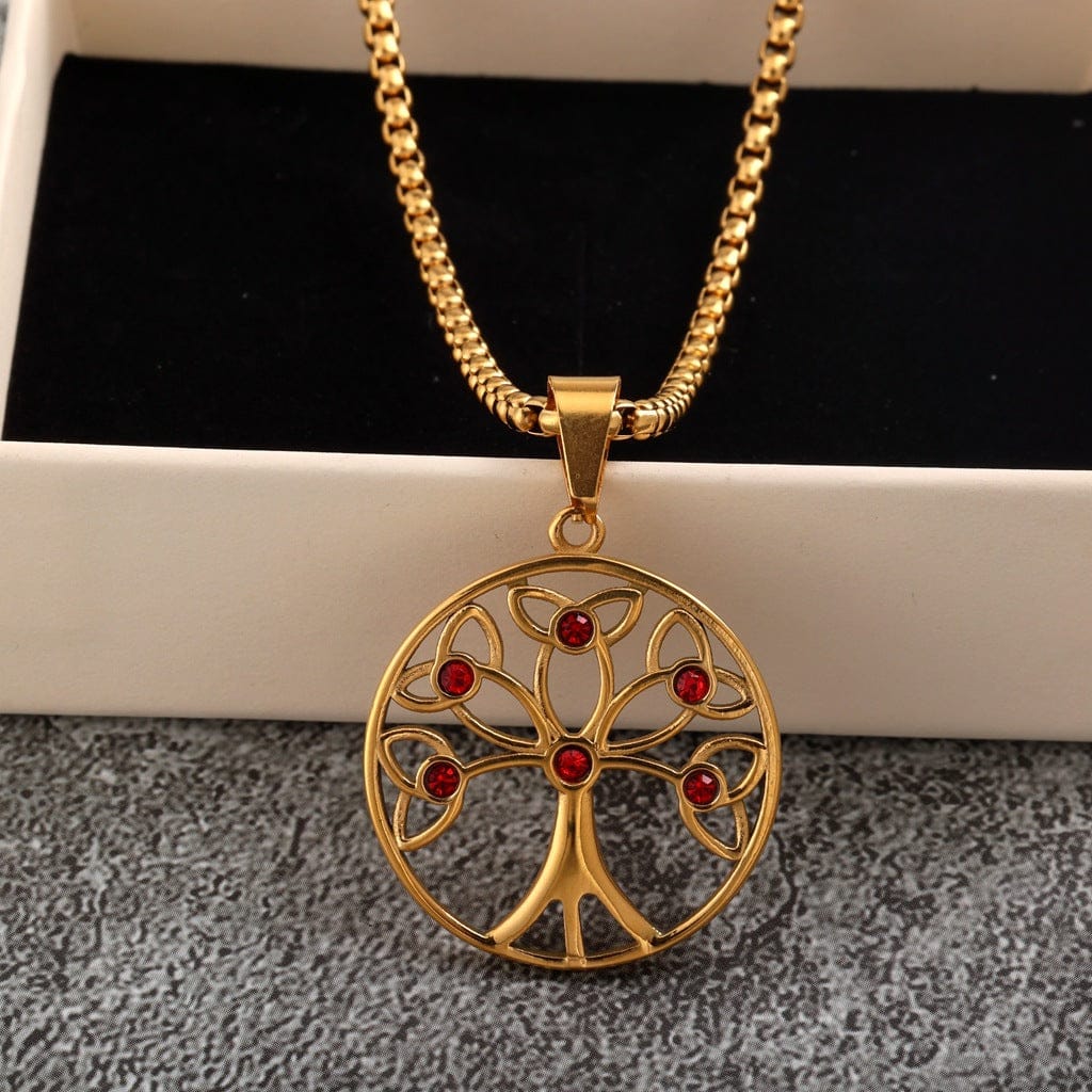 Kobine Men's Punk Celtic Tree of Life Necklace