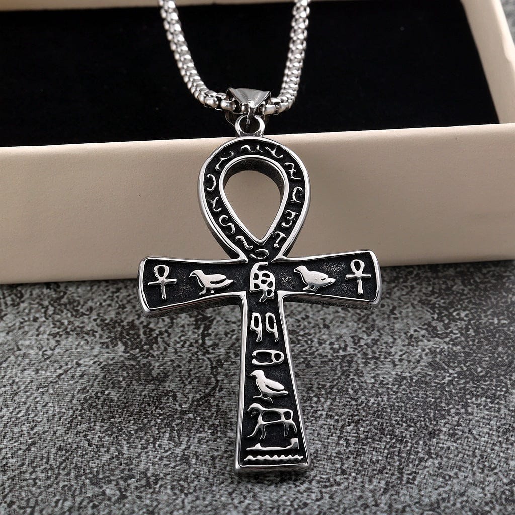 Kobine Men's Punk Cross Necklace