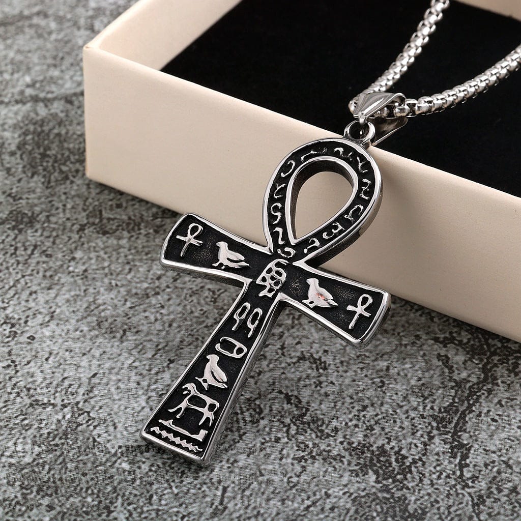 Kobine Men's Punk Cross Necklace