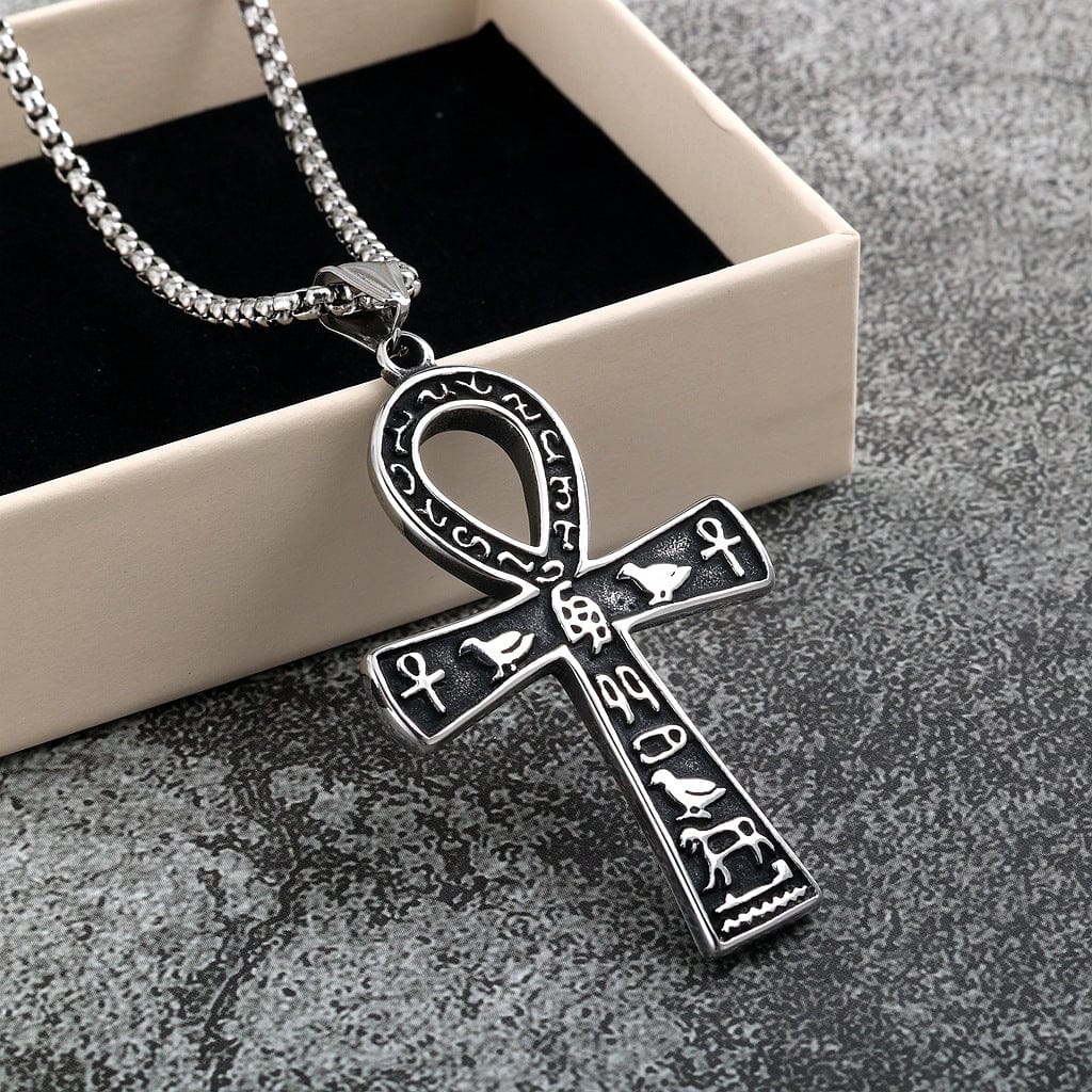 Kobine Men's Punk Cross Necklace