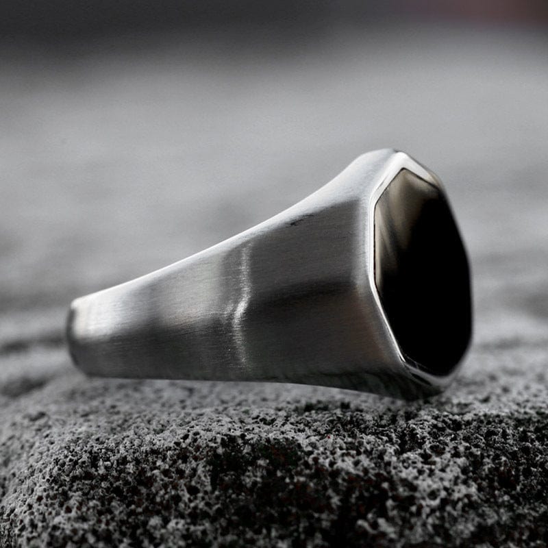 Kobine Men's Punk Hexagonal Ring