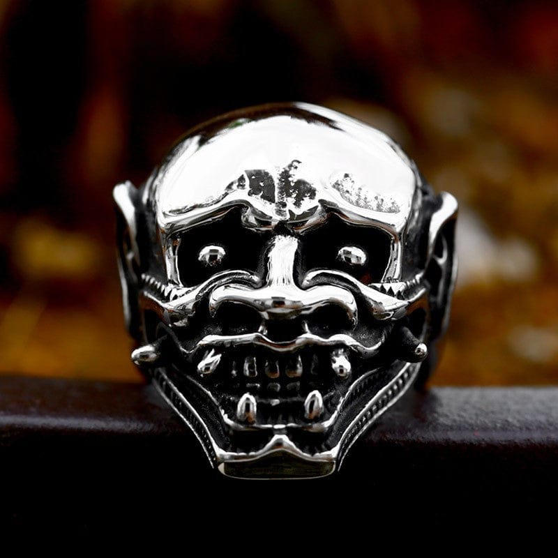 Kobine Men's Punk Prajna Skull Ring