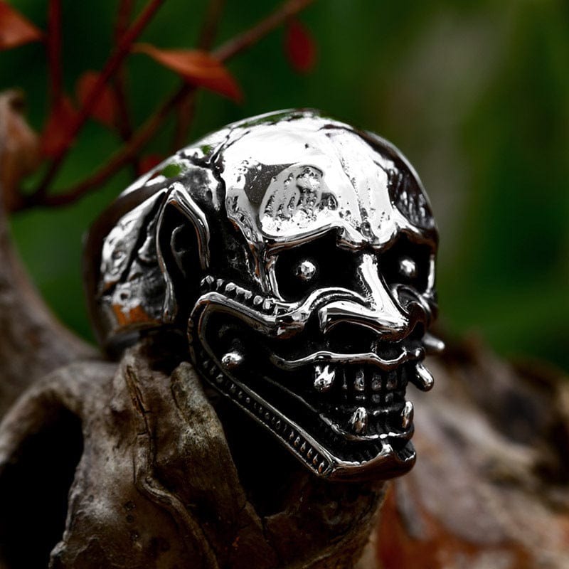 Kobine Men's Punk Prajna Skull Ring
