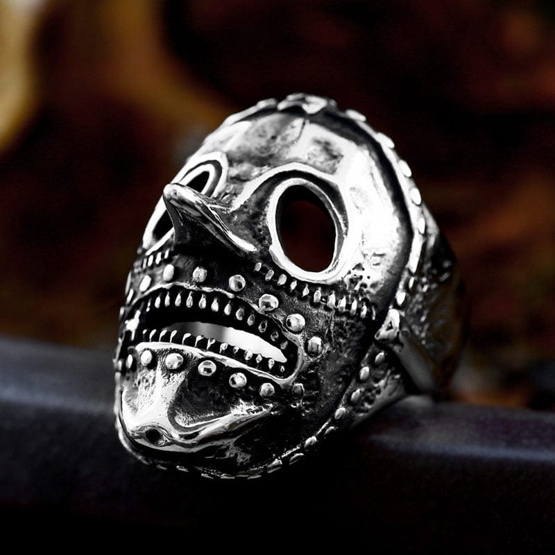 Kobine Men's Punk Skeleton Mask Ring