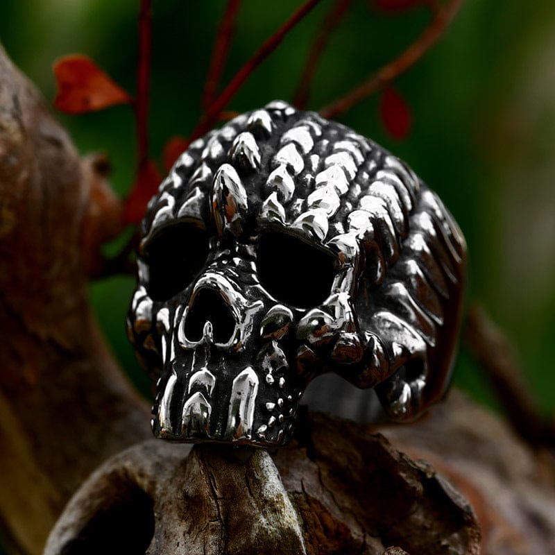 Kobine Men's Punk Skeleton Ring