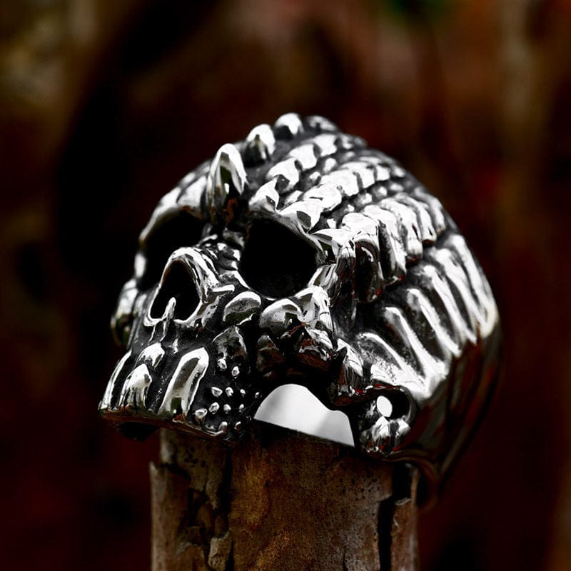 Kobine Men's Punk Skeleton Ring