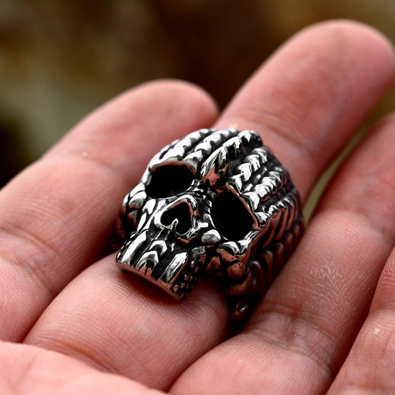 Kobine Men's Punk Skeleton Ring