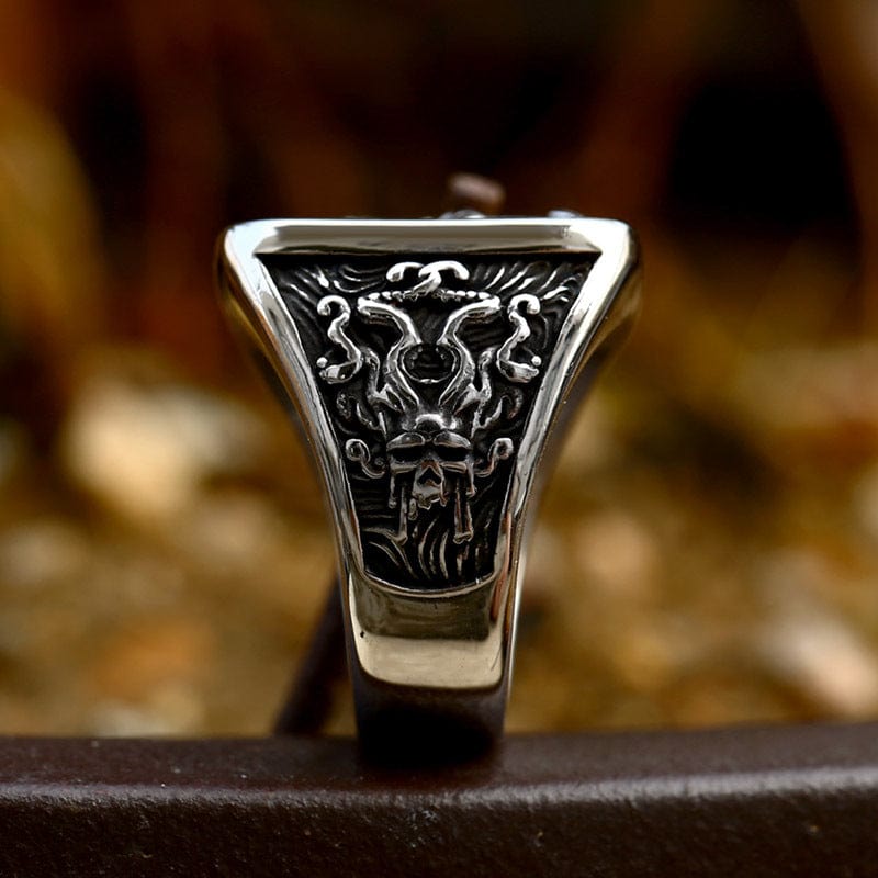 Kobine Men's Punk Skull Octopus Ring