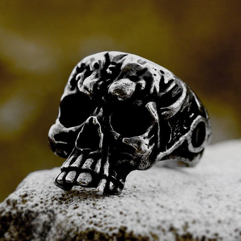 Kobine Men's Punk Skull Ring