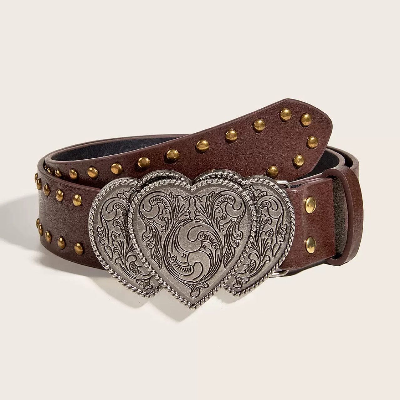 Men's Punk Studded Heart Belt - Punk Design