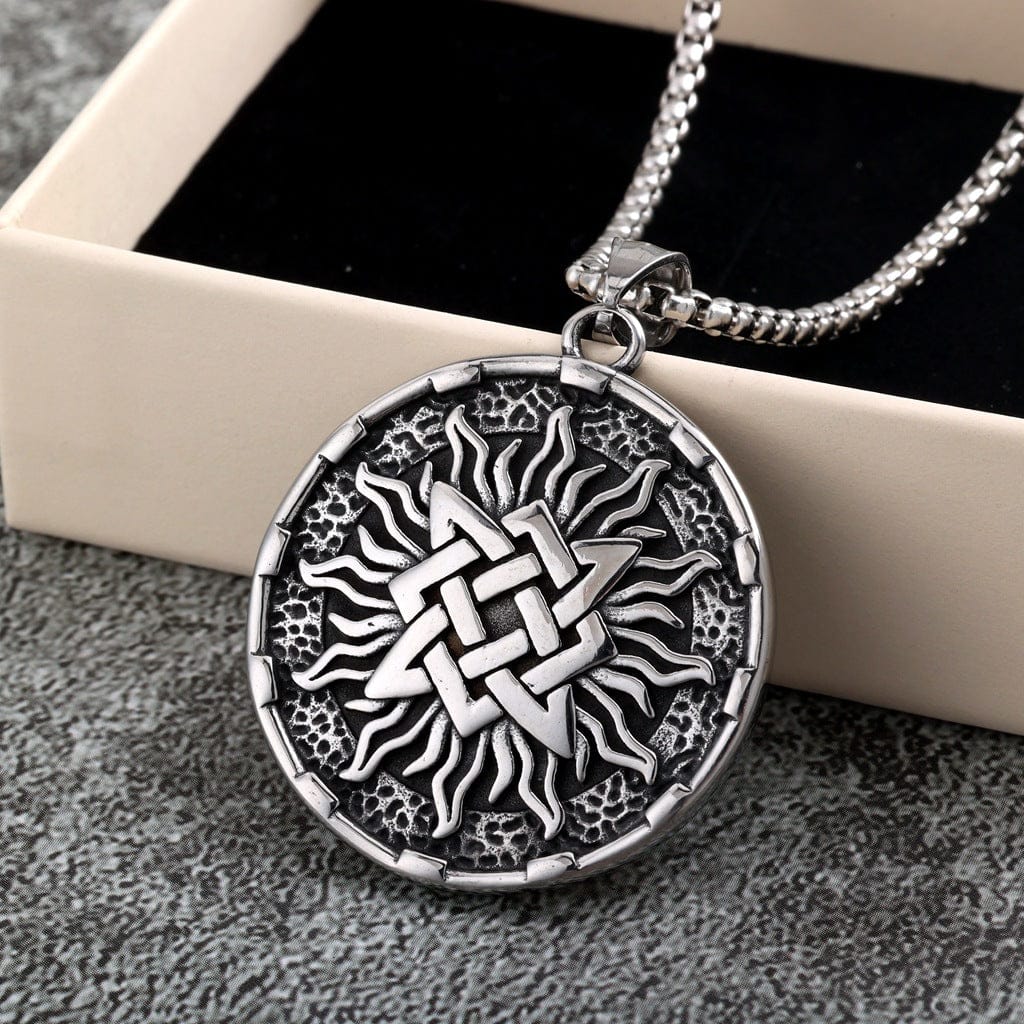 Kobine Men's Punk Sunflower Necklace