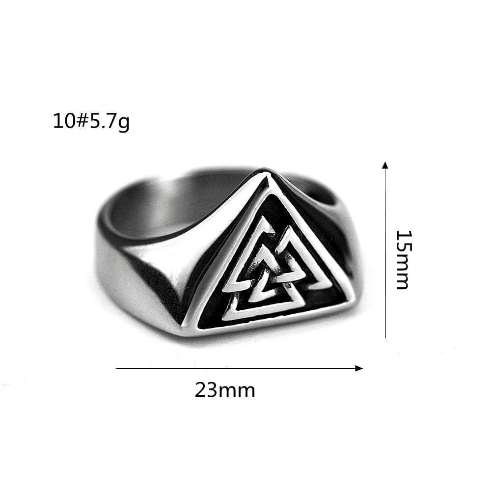 Kobine Men's Punk Triangular Ring