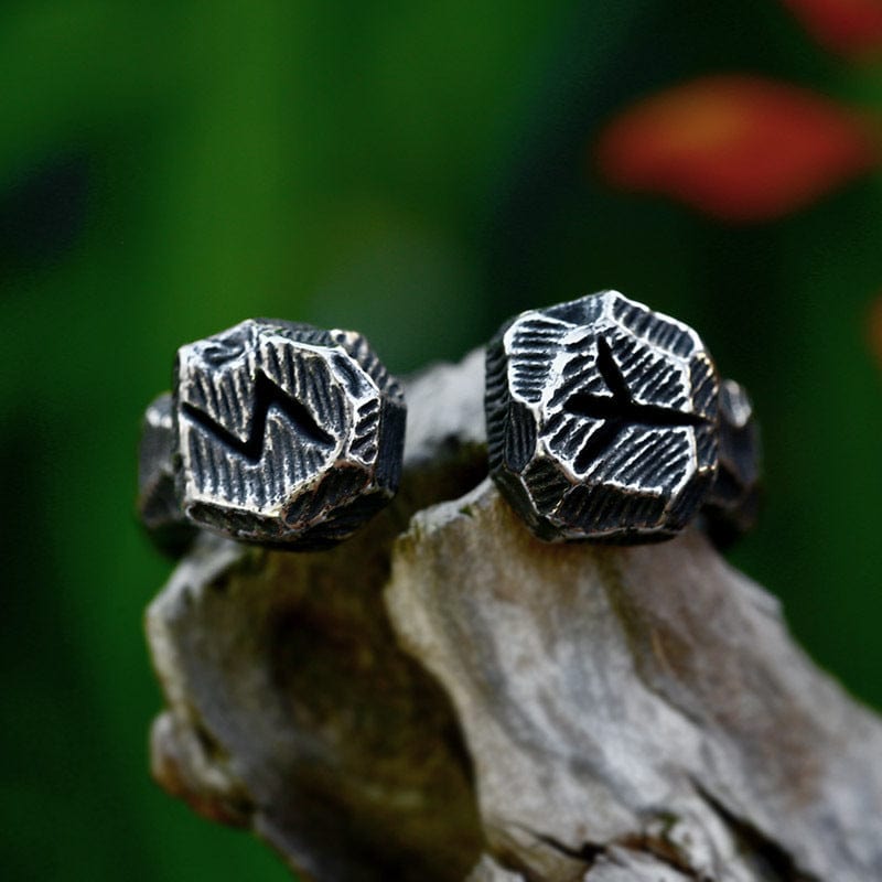 Kobine Men's Punk Vintage Open Ring