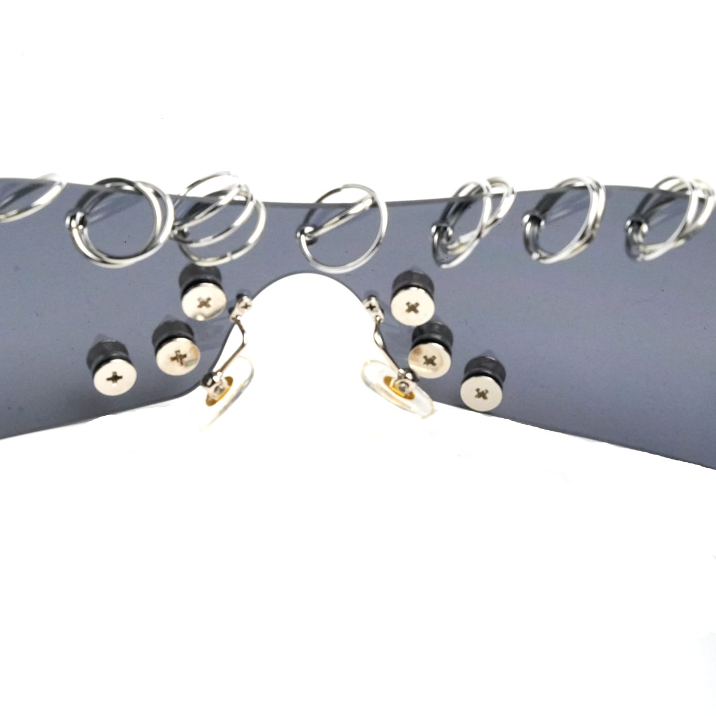 Kobine Unisex Cyberpunk Spiked Ring Wrap Around Glasses Sunglasses