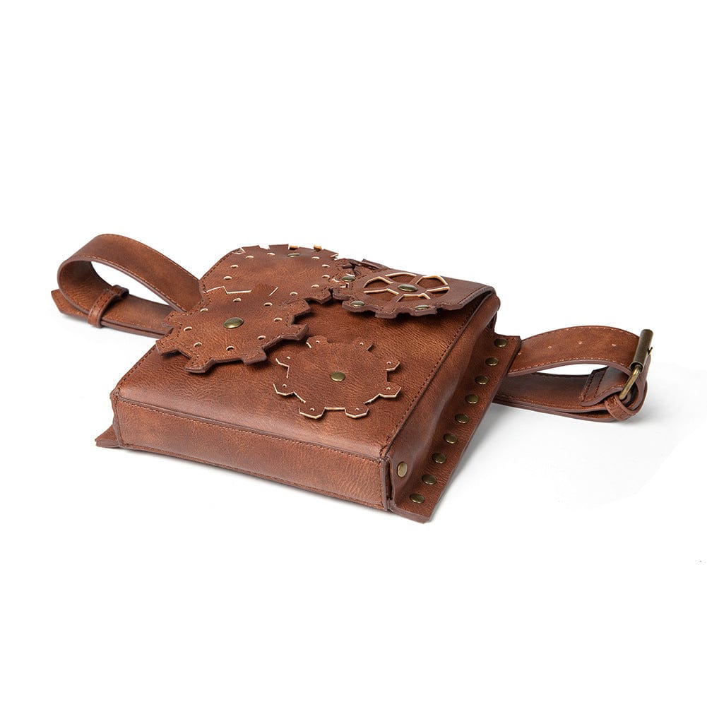 Kobine Unisex Steampunk Gear Square Waist Bag