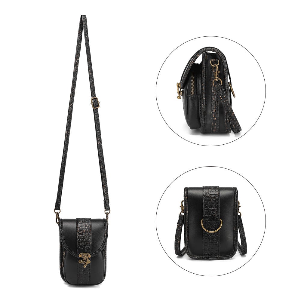 Kobine Unisex Steampunk Snakeskin Mini Bag