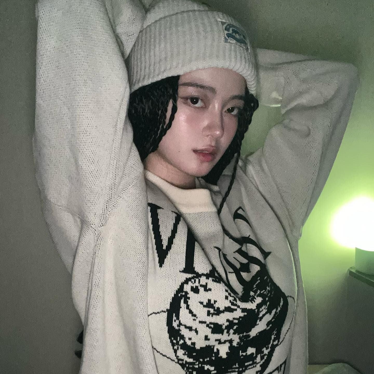 Kobine Women's Afro Curly Synthetic Hair Extension with Hat