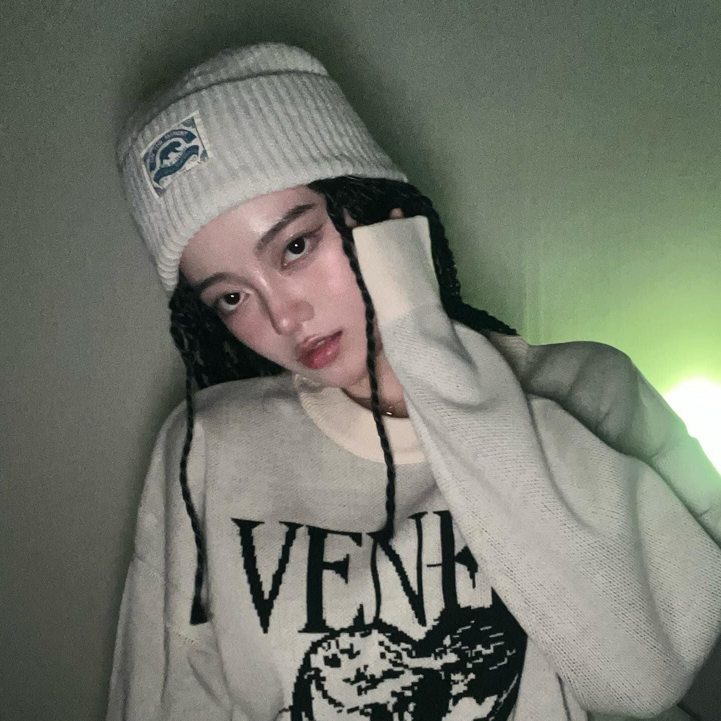 Kobine Women's Afro Curly Synthetic Hair Extension with Hat