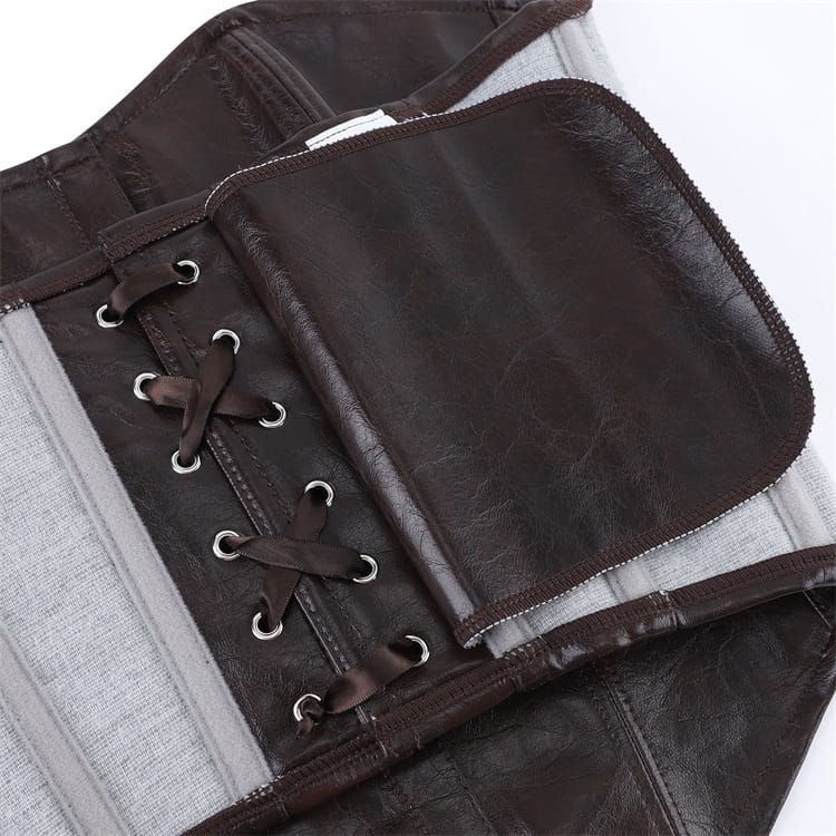 Kobine Women's Gothic Distressed Lace-up Overbust Corset