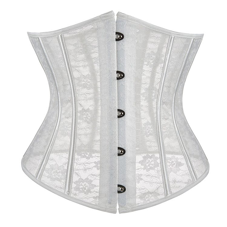 Kobine Women's Gothic Floral Lace Splice Underbust Corset