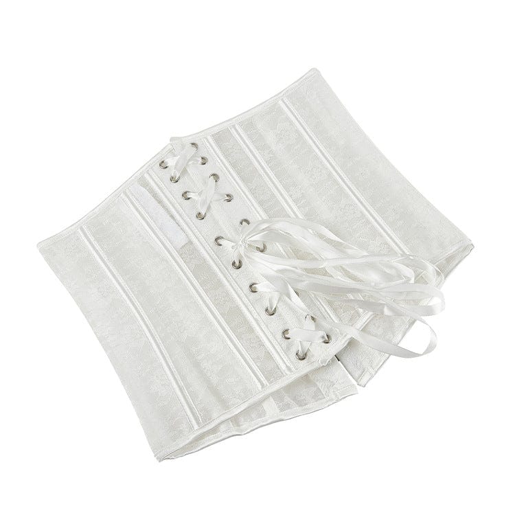 Kobine Women's Gothic Floral Lace Splice Underbust Corset