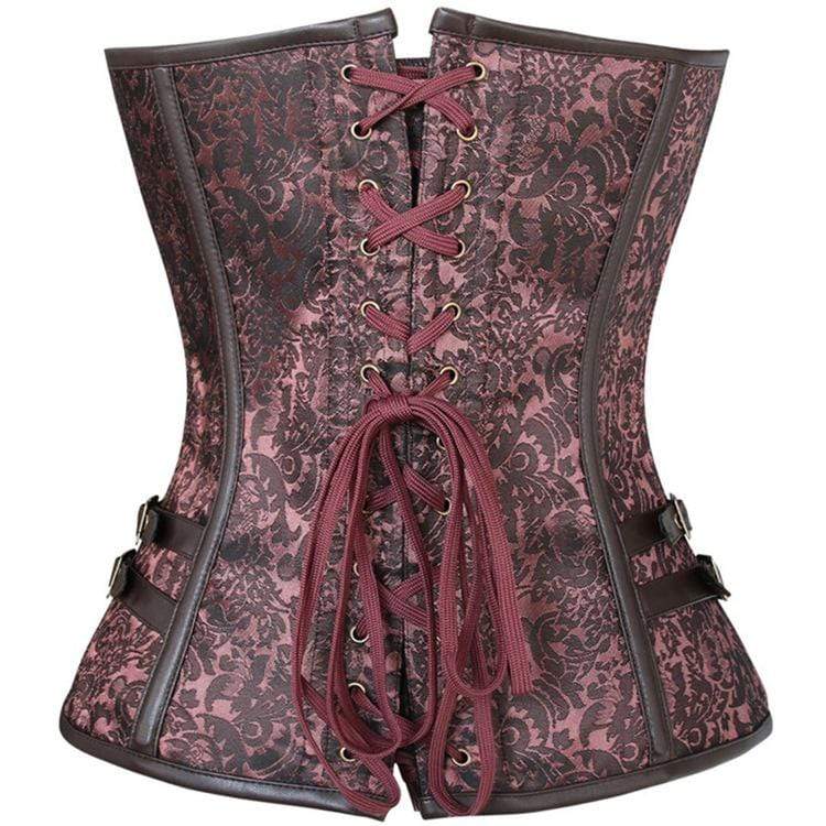 Kobine Women's Gothic Floral Overbust Corsets