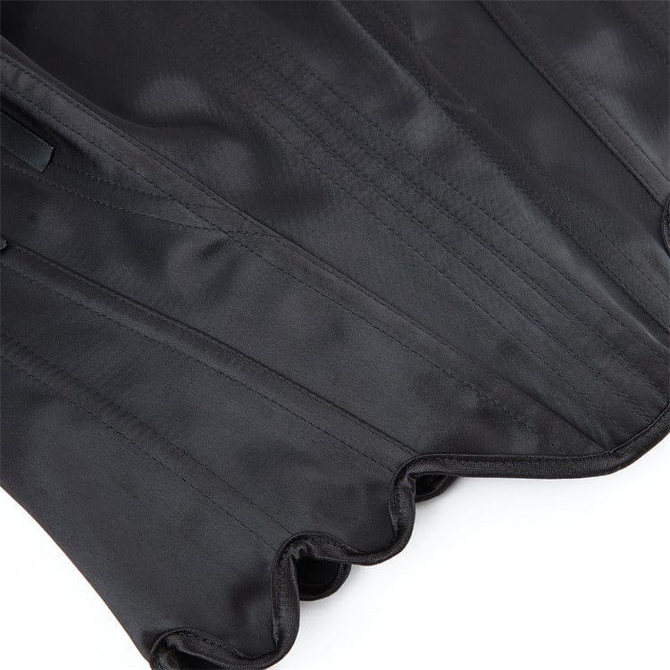 Kobine Women's Gothic Irregular Lace-up Overbust Corset