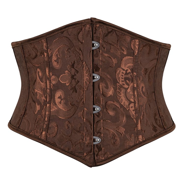 Kobine Women's Gothic Jacquard Lace-up Underbust Corset