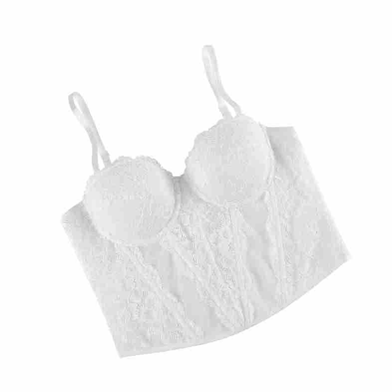 Kobine Women's Gothic Lace Slip Bustier