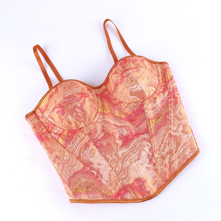 Kobine Women's Gothic Lace-up Slip Overbust Corset