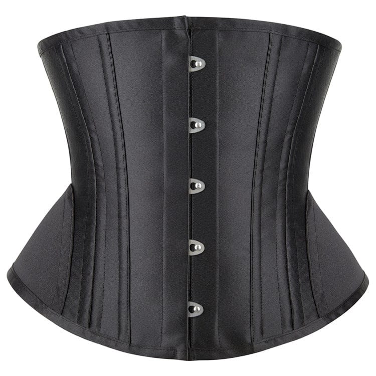 Kobine Women's Gothic Non-slip Faux Leather Overbust Corset