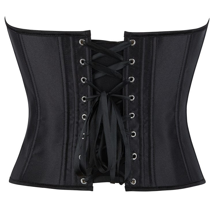 Kobine Women's Gothic Plunging Lace-up Overbust Corset