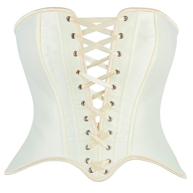 Kobine Women's Gothic Plunging Lace-up Overbust Corset