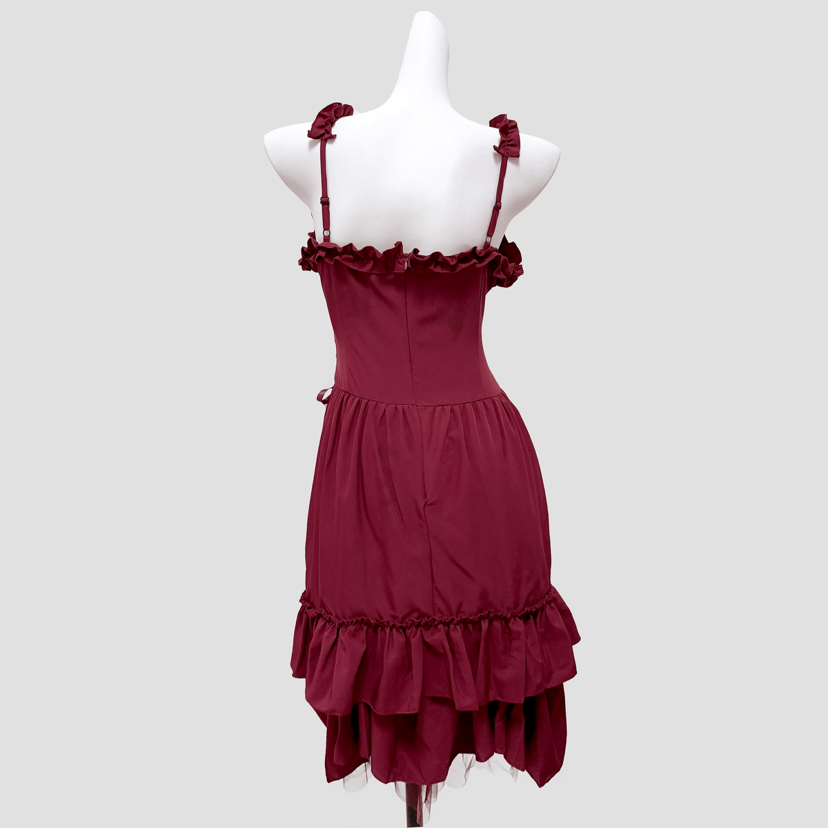 Kobine Women's Gothic Ruffled Layered Prom Slip Dress