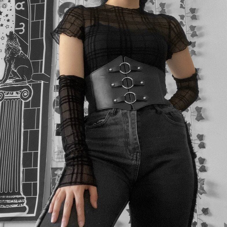 Kobine Women's Grunge Plaid Sheer Dress with Slip Dress and Oversleeve