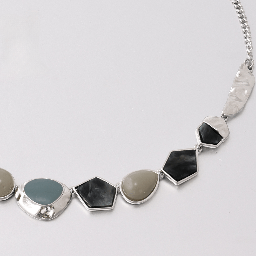 Kobine Women's Grunge Star Rhinestone Necklace