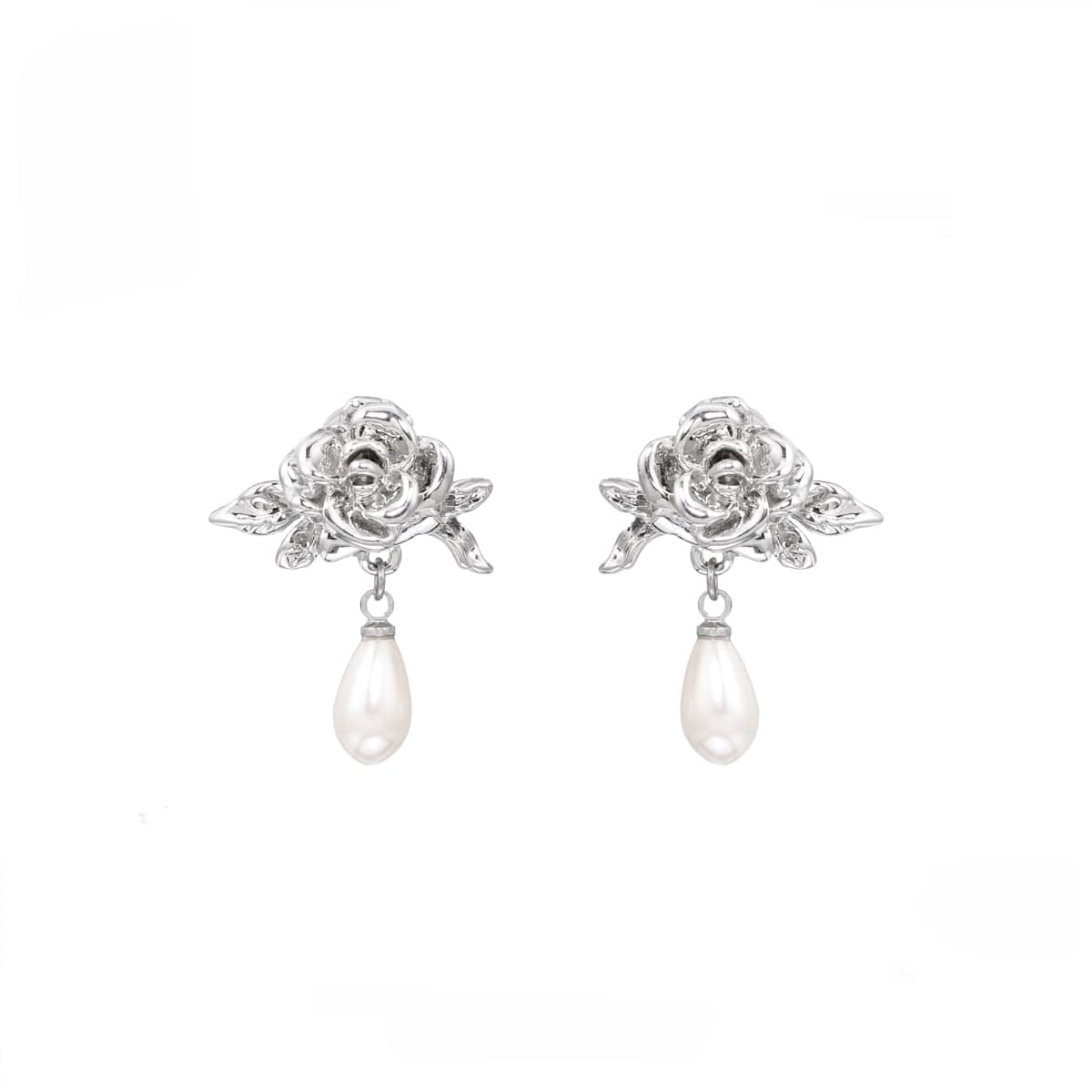 Kobine Women's Lolita Rose Pearl Earrings