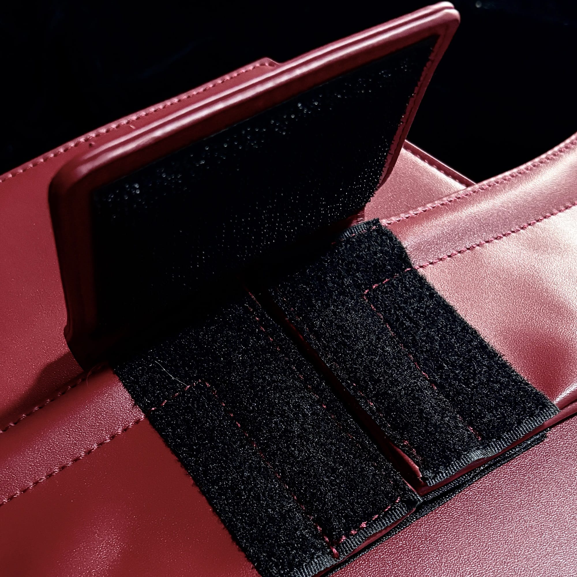 Punk Design Women's Gothic Cross Bat Wing Coffin Bag Red