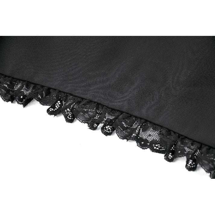 Punk Design Women's Gothic Embroidered Stand Collar Cape